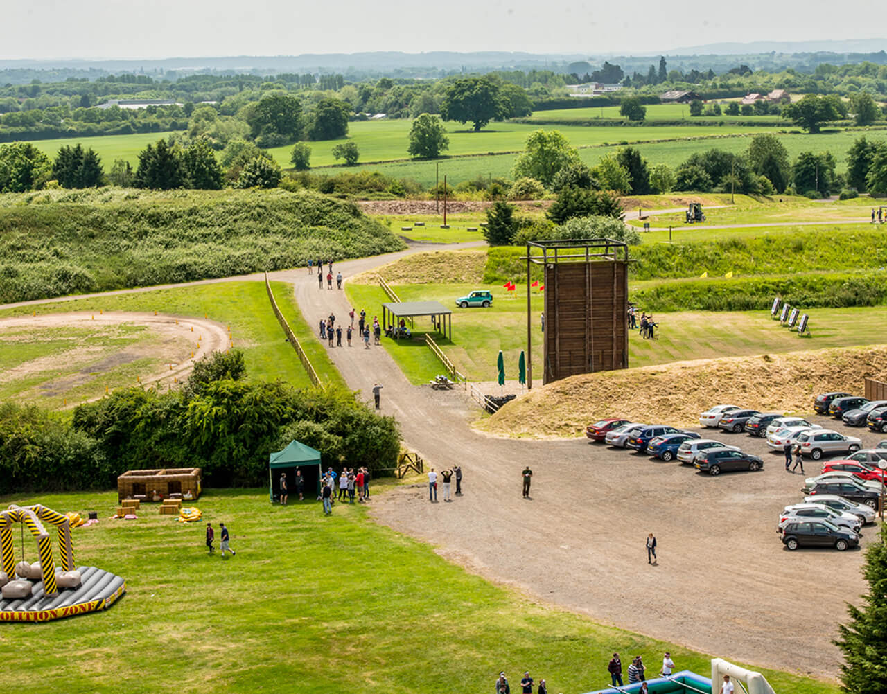 An Ariel view of the Adventure Sports Facilities